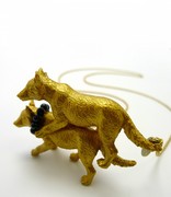 wolf power  necklace
